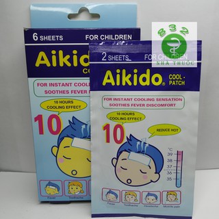 Miếng Dán Hạ Sốt Aikido Cho Bé Hộp 6 Miếng
