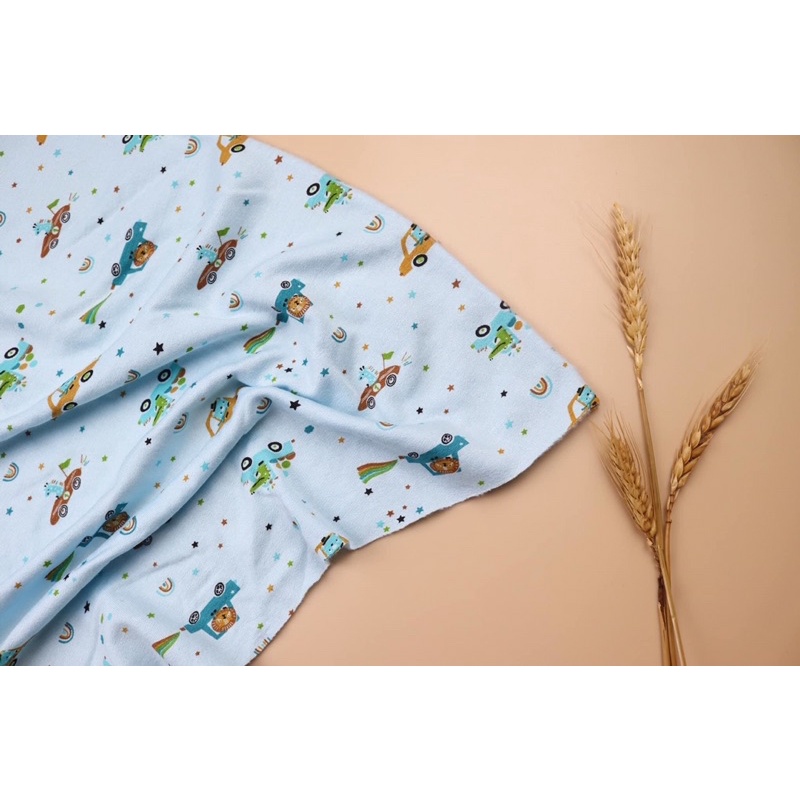Vải cotton nỉ bông, da cá cào bông, may bộ giữ nhiệt mùa đông cho sơ sinh - bố mẹ