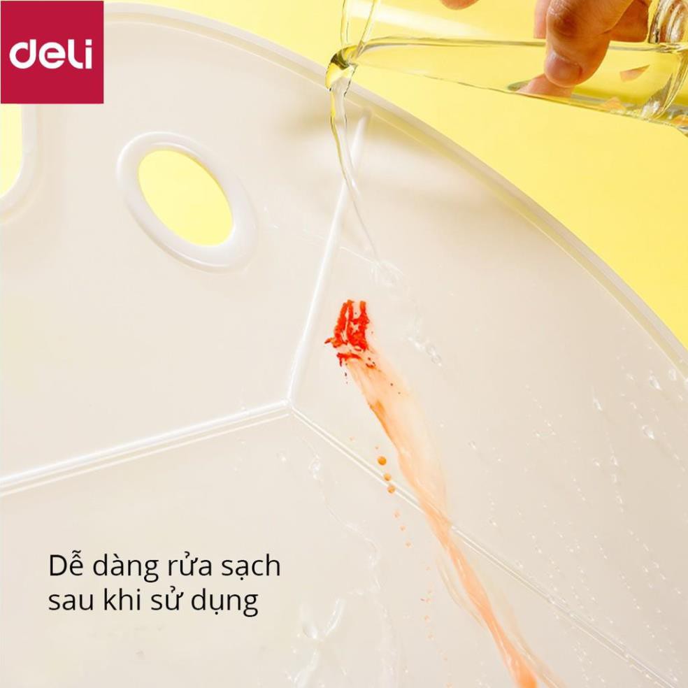 Khay pha màu 3 / 12 ngăn Deli - có lỗ cầm tay - 1 khay - 68301 / 68300 [Deli]