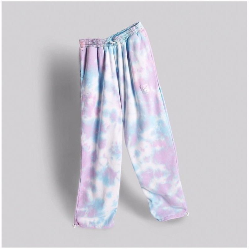 Set Quần Ống Rộng Dây Rút, Áo Khoác Nỉ Bông Mềm TIEDYE SWEATPANT - RORA