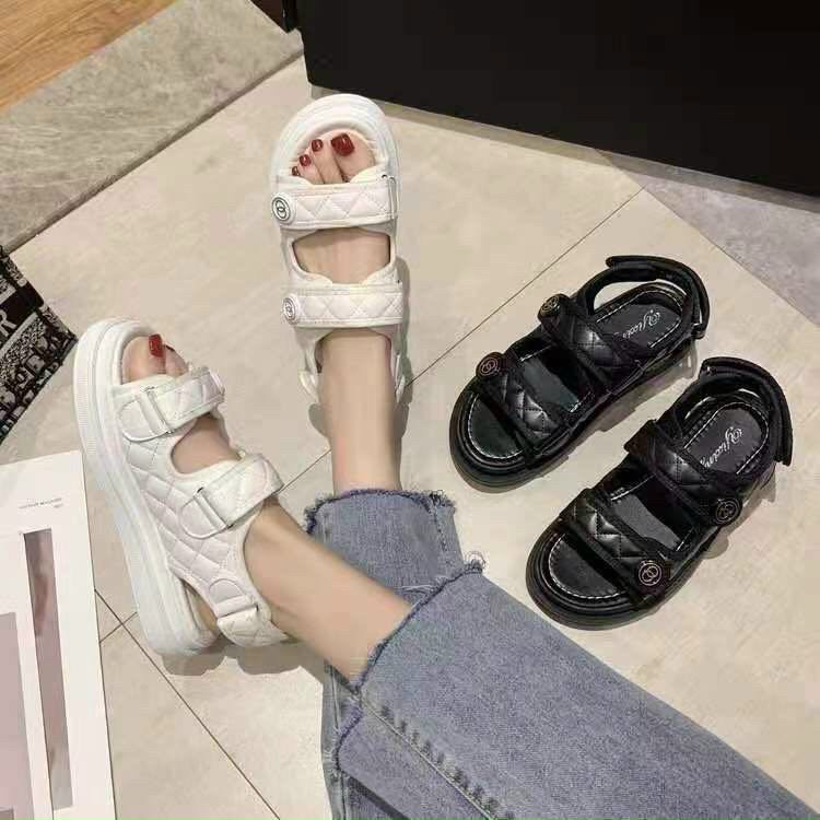 dép quai hậu nữ kiểu hàn quốc quai dán 2 chiều chỉnh dễ dàng