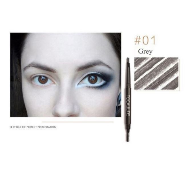 (hàng Mới Về) Bút Kẻ Lông Mày 2 Đầu 3 Màu Tùy Chọn Fa18 Focallure | BigBuy360 - bigbuy360.vn
