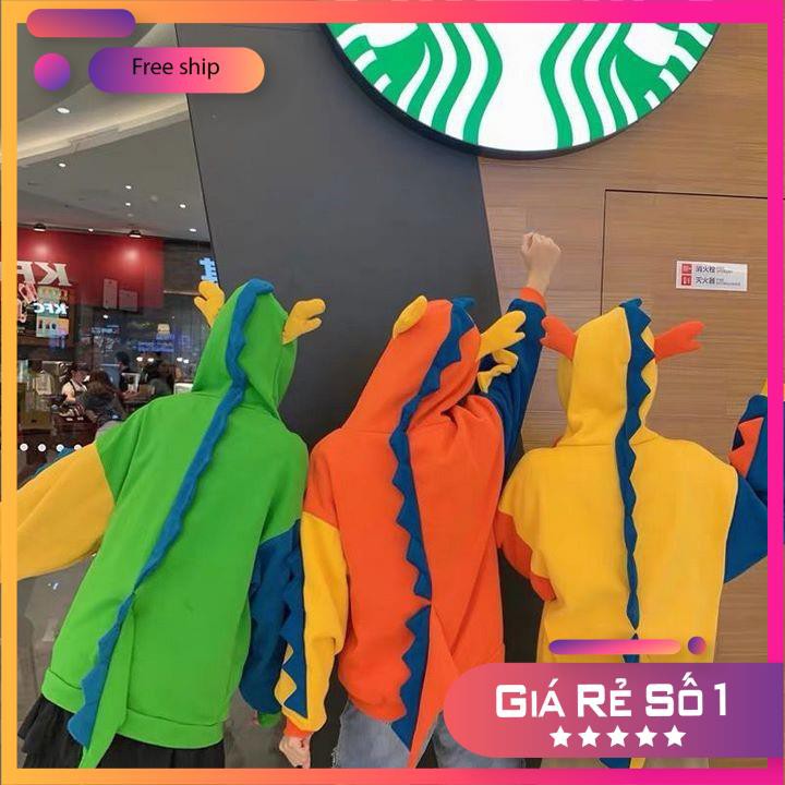 Áo hoodie khủng long đuôi dài nhóm bạn dễ thương mũ trùm đầu_Ảnh thật | BigBuy360 - bigbuy360.vn