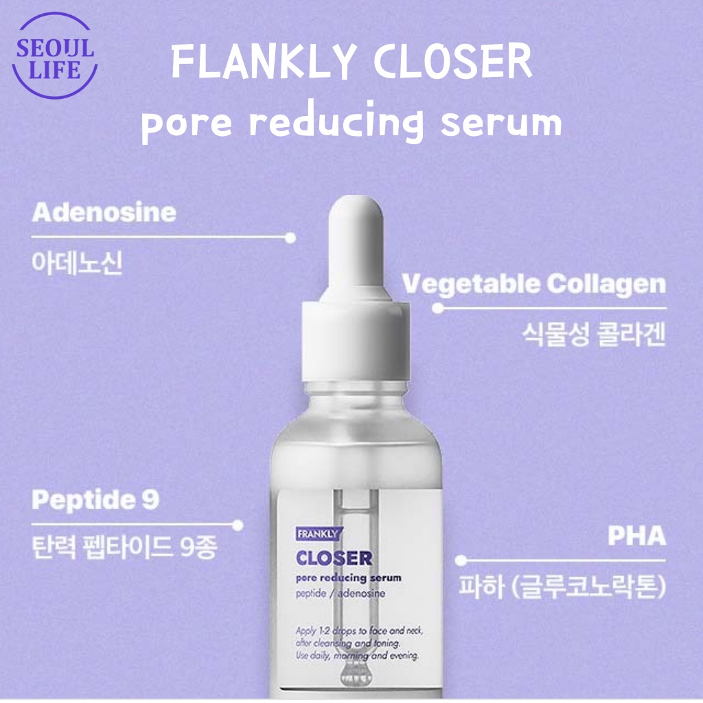 Frankly Tinh chất cải thiện lỗ chân lông Frankly Closer Pore Reducing Serum 30ml