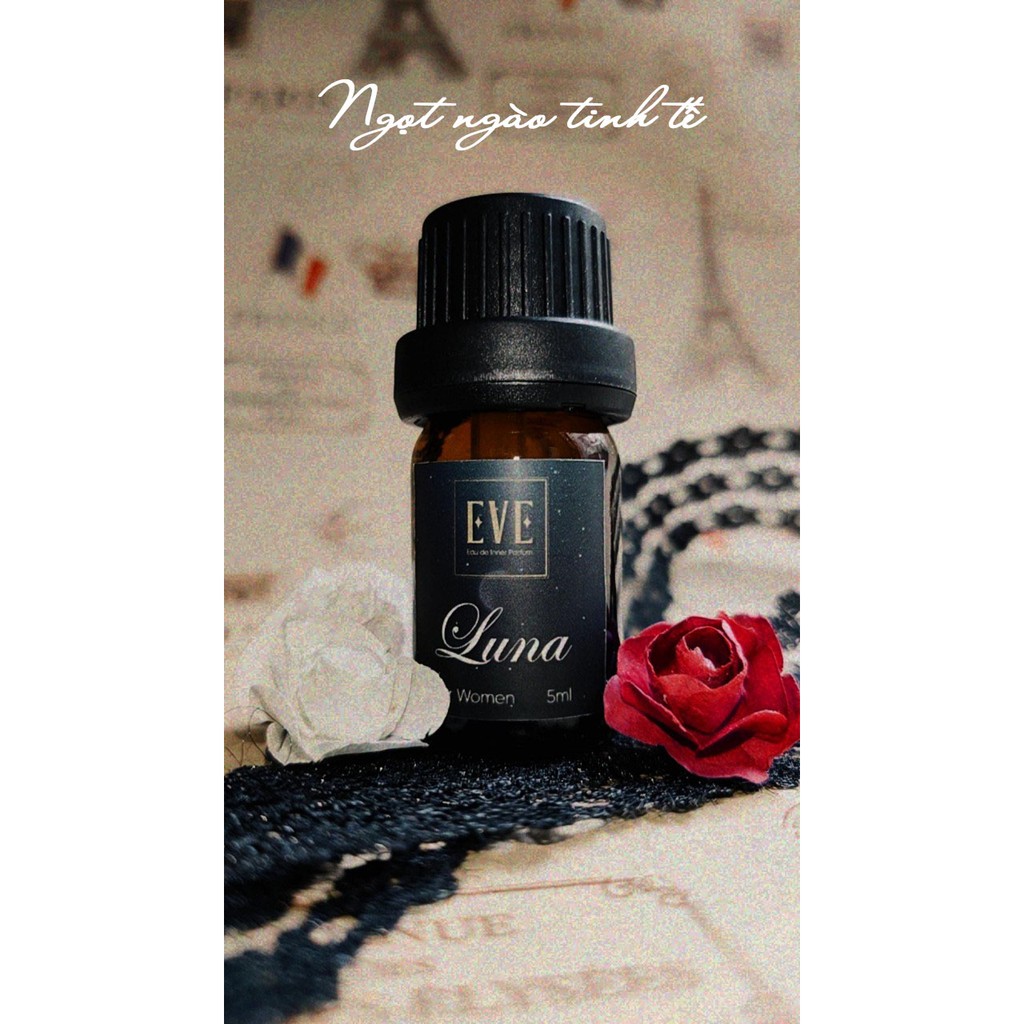 Nước Hoa Cô Bé Bím LUNA 5ml Lưu Hương Thơm Lâu - Nước Hoa Vùng Kín Nữ Chính Hãng EVE Eau de Inner Parfum (Có che tên) | Thế Giới Skin Care