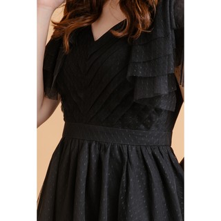 Đầm xòe ngắn tay cổ tim - 20Again