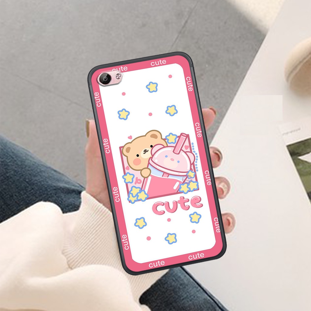 Ốp Lưng VIVO Y53 - Y55 - Y66 - Y67 - Y69 - Y71 - Y81 - Y81S - Y83  , In Hình Gấu Cute, màu sắc bắt mắt.