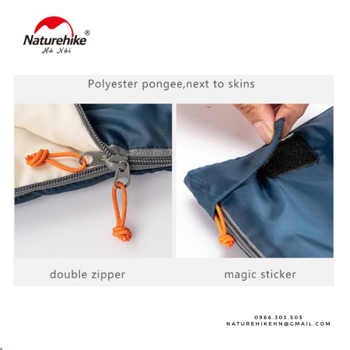 Túi ngủ H150 đủ size Naturehike, túi ngủ văn phòng NH19S015-D | BigBuy360 - bigbuy360.vn