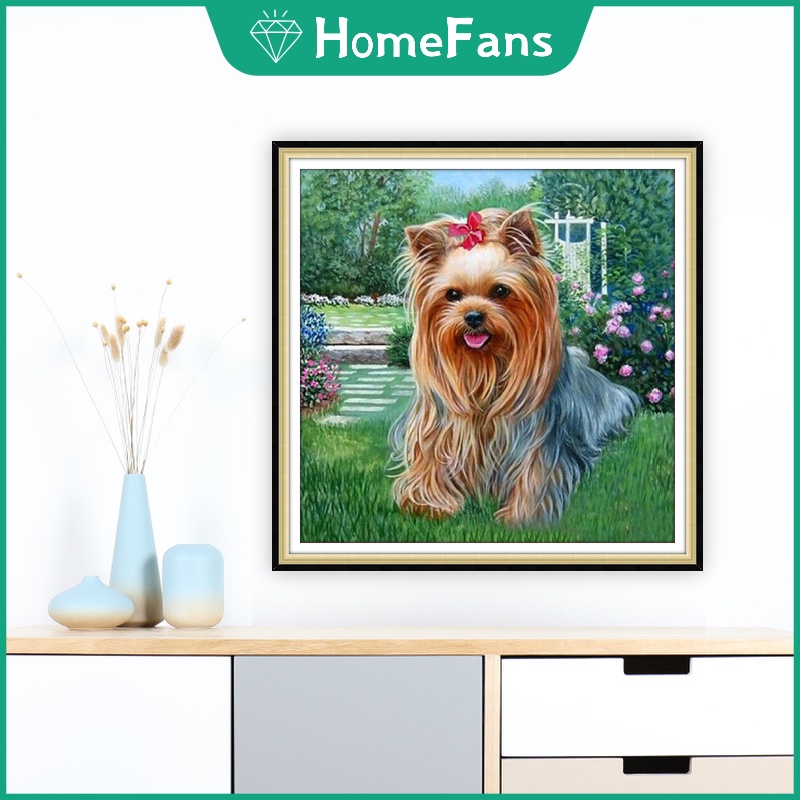 Bộ Tranh Đính Đá 5D Tự Làm 40x40cm/50x50cm Hình Động Vật Trang Trí Nhà Cửa