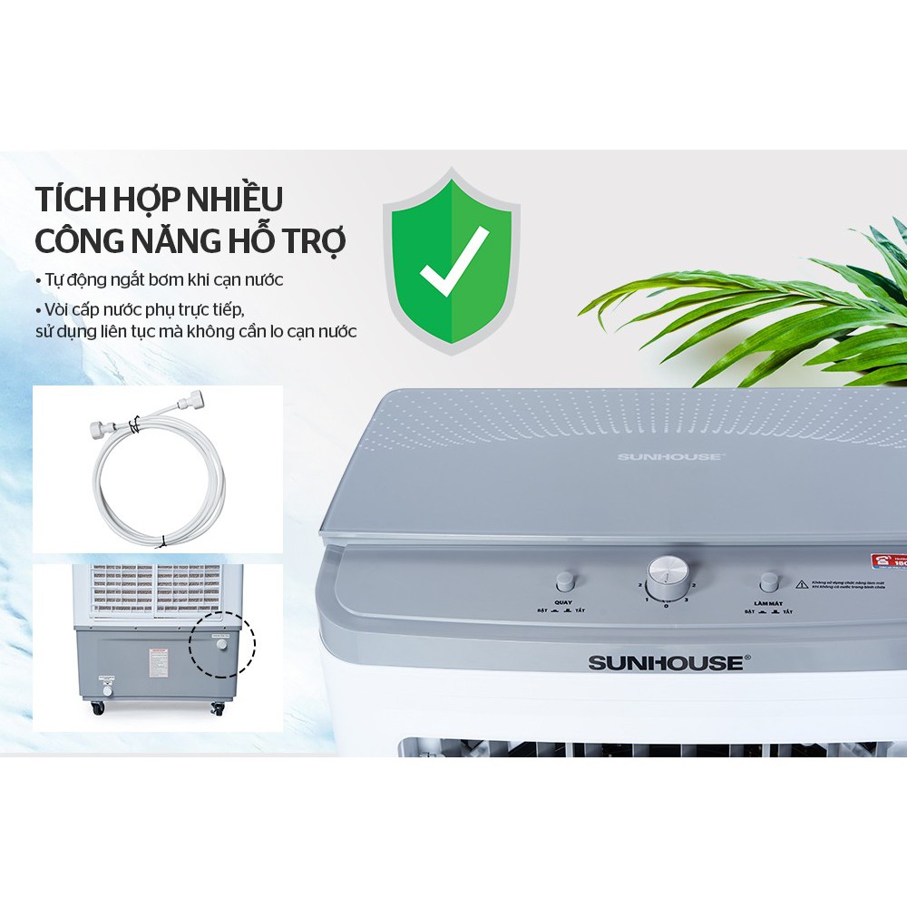 {FREESHIP} QUẠT ĐIỀU HÒA MÁY LÀM MÁT KHÔNG KHÍ SUNHOUSE SHD7739