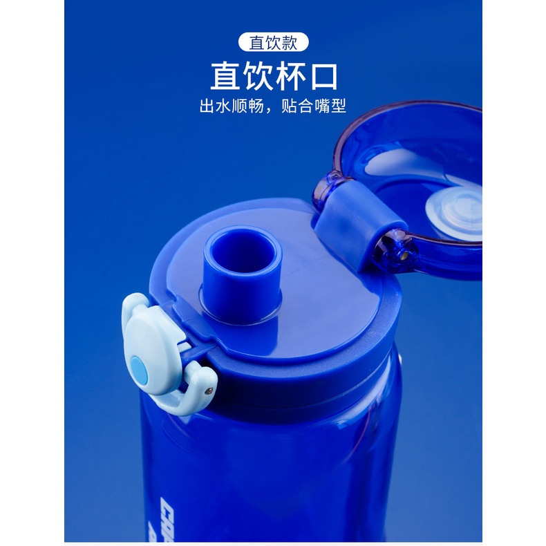 Bình Nước Nắp Lật 600ml Hình Người Nhện / Người Sắt / Captain America Cho Nam