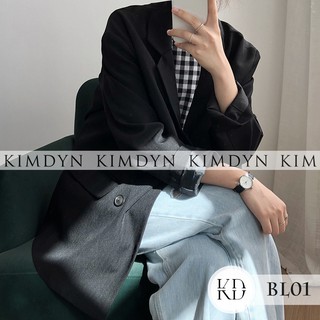 Áo blazer nữ form rộng cá tính 2 lớp KimDyn [KDBL01]
