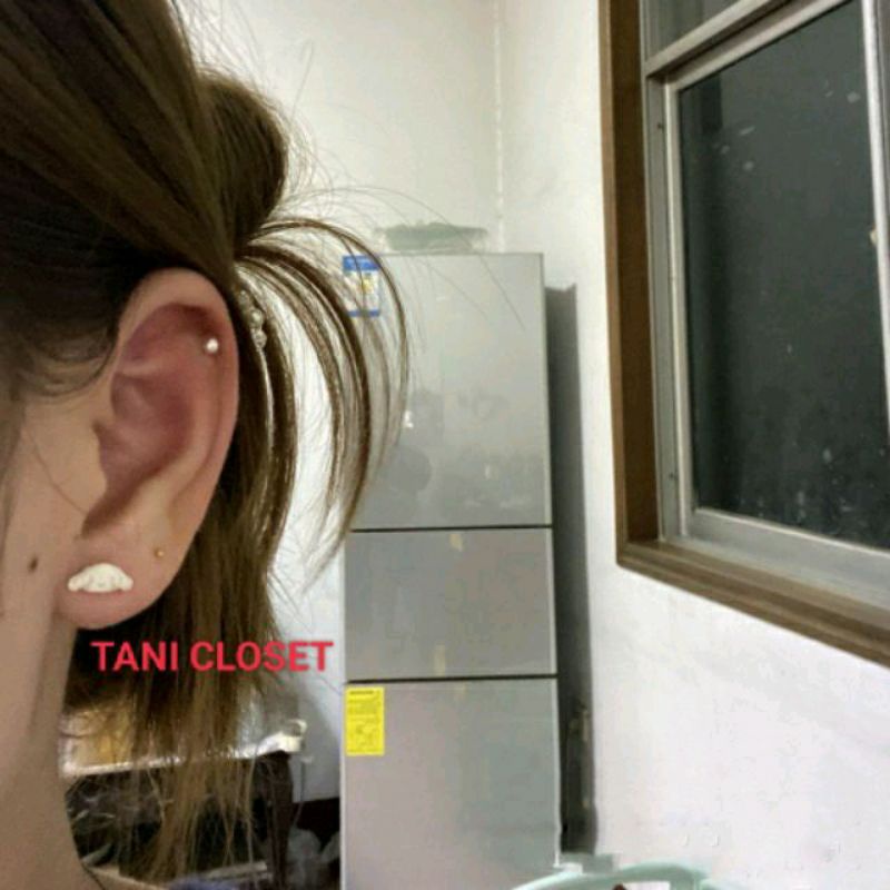 Bông Tai Bạc Hoạt Hình Sanrio Kuromi Melody