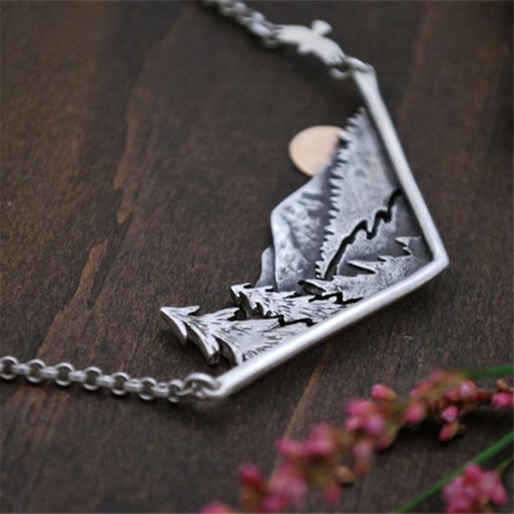 Vòng Cổ Choker Hình Ngọn Núi Phong Cách Punk Rock Cá Tính Dành Cho Nam Nữ