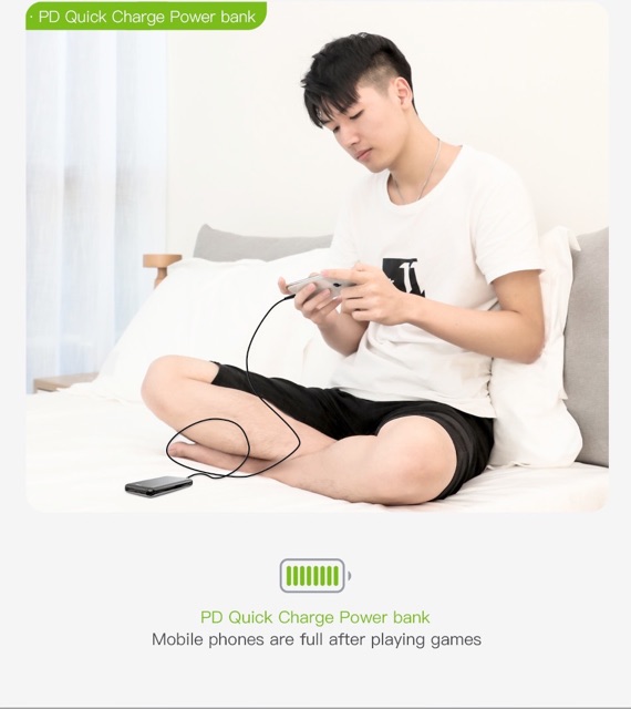 Sạc dự phòng BASEUS 10.0000 mAh- DUNG LƯỢNG CHUẨN LẮM LUÔN - BH 3 Tháng - LỖI ĐỔI MỚI