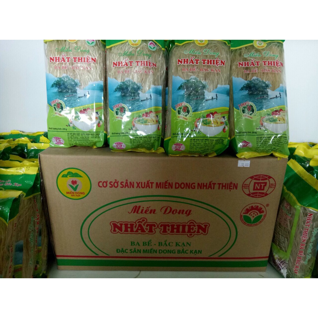 Miến dong Nhất Thiện 100% bột dong, mềm dai siêu ngon (500gram-1kg)