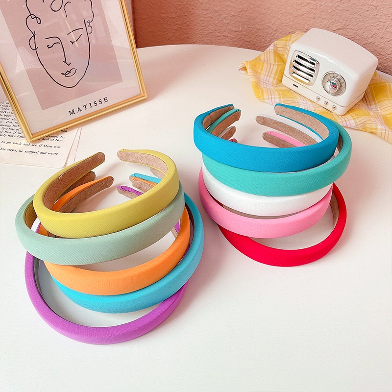 Băng Đô Cài Tóc Màu Sắc Đơn Giản Phong Cách Hàn Quốc Cho Nữ