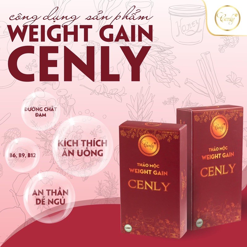 Thuoc tang can Cenly ❤️Tặng Quà❤️ thảo mộc tăng cân cenly - hỗ trợ tăng kí an toàn,không mệt mỏi (30viên)