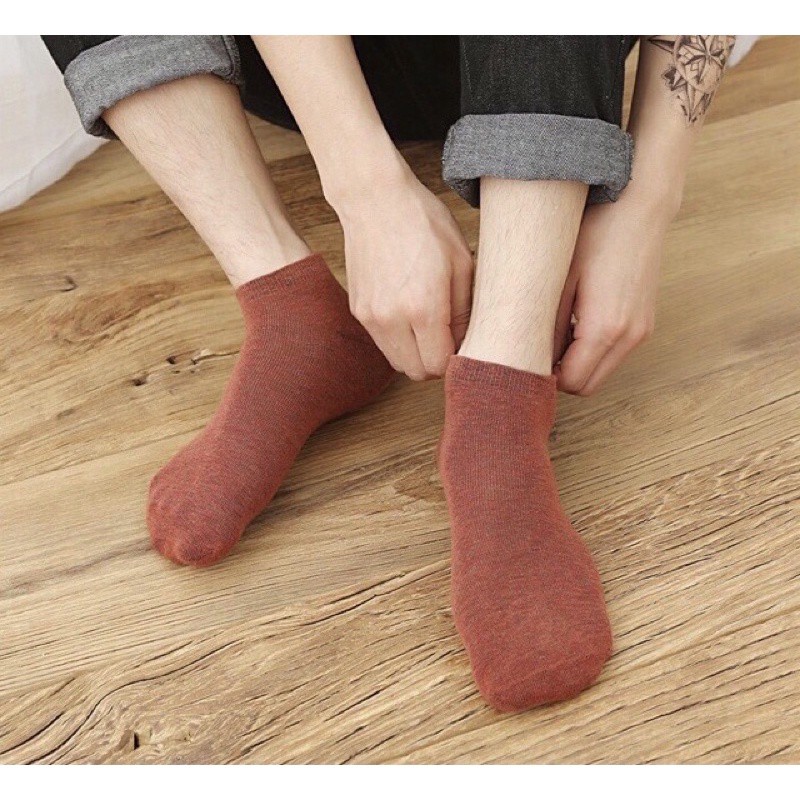 Tất, Vớ Cổ Ngắn LYMIA Unisex Đa Sắc Chống Hôi Chân H8