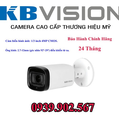 Camera HDCVI hồng ngoại  Kbvision KX-C2K15MC - 4MP