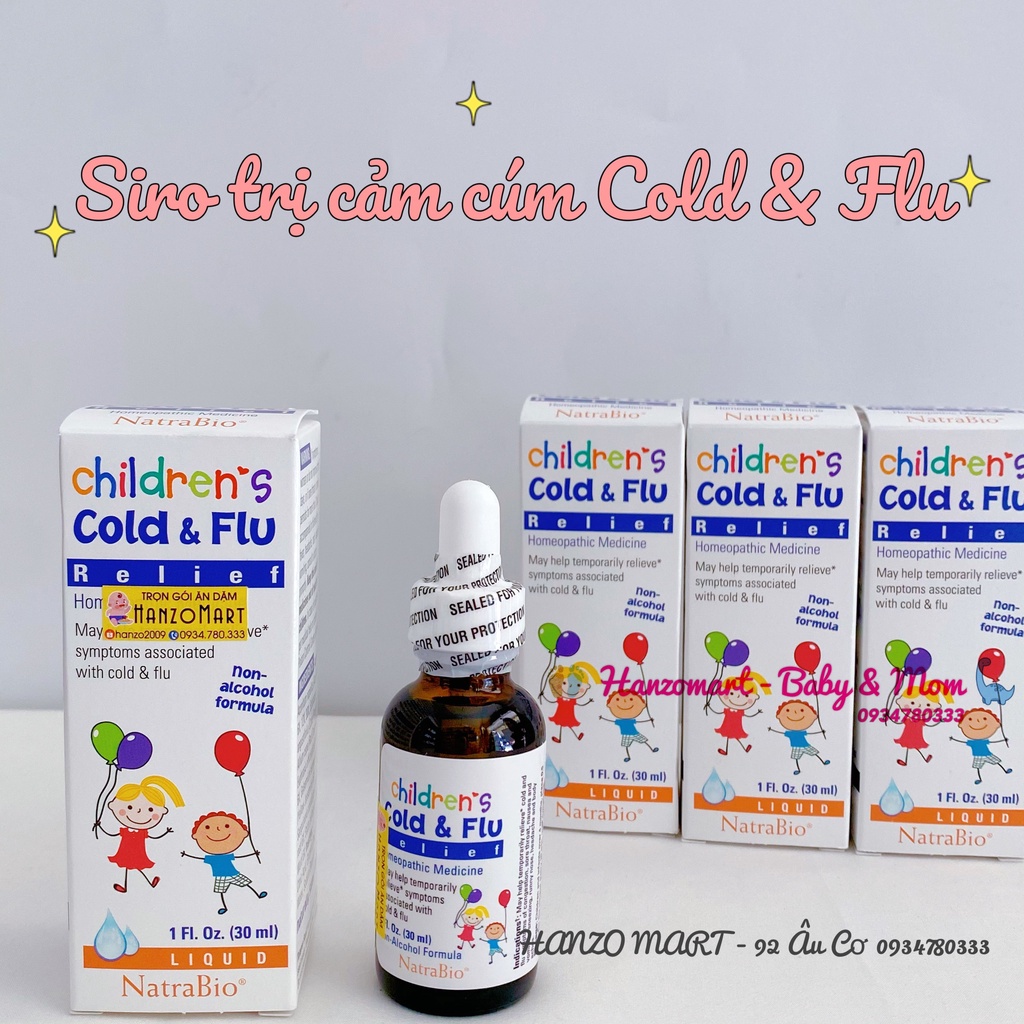 Siro ho Children’s Cold & Flu 30ml Mỹ