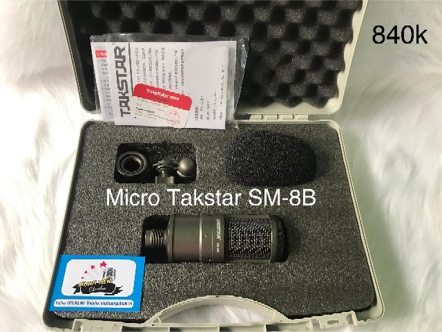 Mic livestream thu âm takstar sm8b