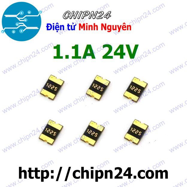 [3 CÁI] Cầu Chì Tự Phục Hồi CCTPH 1.1A 24V SMD1812