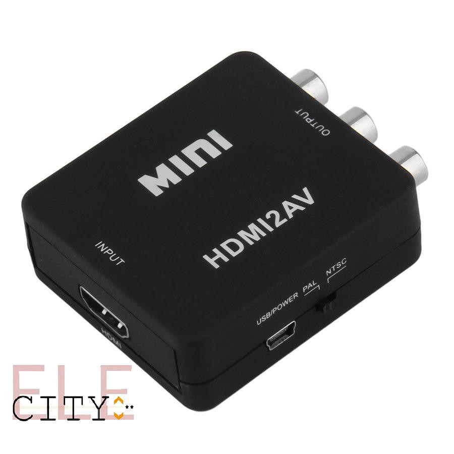 Bộ Chuyển Đổi Âm Thanh / Video 107ele Mini 1080p Hdmi Sang Rca Av Cvbs Cho Hdtv