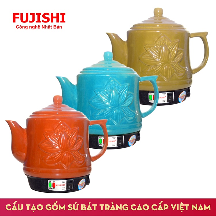 Siêu sắc thuốc GỐM SỨ BÁT TRÀNG Fujishi 2.8 lít HK-33BX - [ HỎA TỐC ] - Ấm thuốc điện nấu tự động ngắt