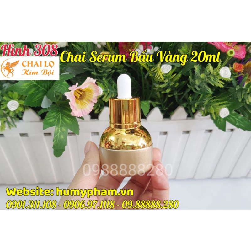 Chai Đựng Serum Bầu Vàng 20ml