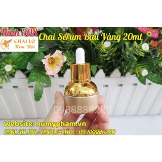 Chai Đựng Serum Bầu Vàng 20ml