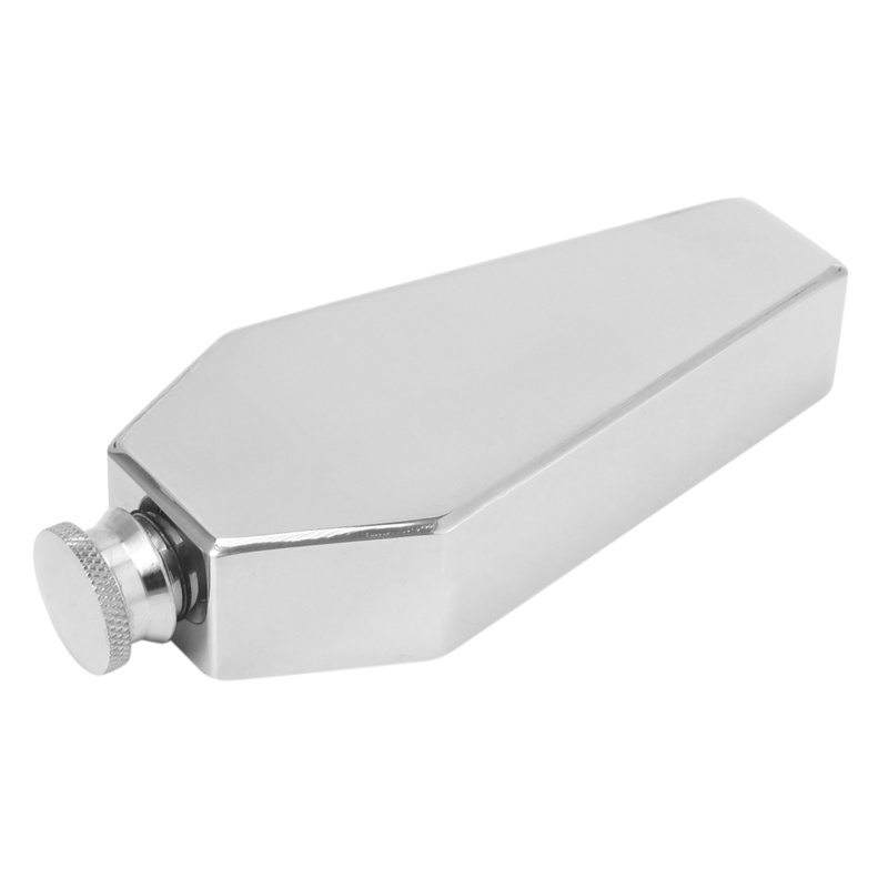 Bình Đựng Rượu Mini 100ML Bằng Thép Không Gỉ Hình Quan Tài Độc Đáo