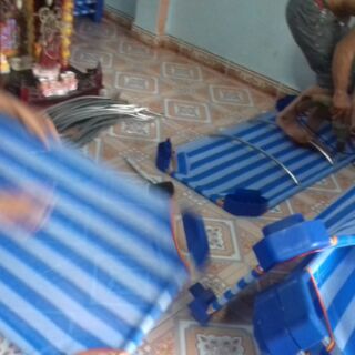 Giường vải lưới
