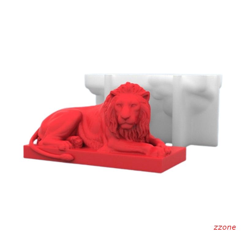 Khuôn Silicone Làm Xà Phòng Hình Sư Tử