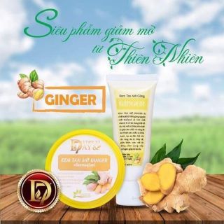 Combo 2 hộp Gel tan mỡ Ginger D7 không hộp
