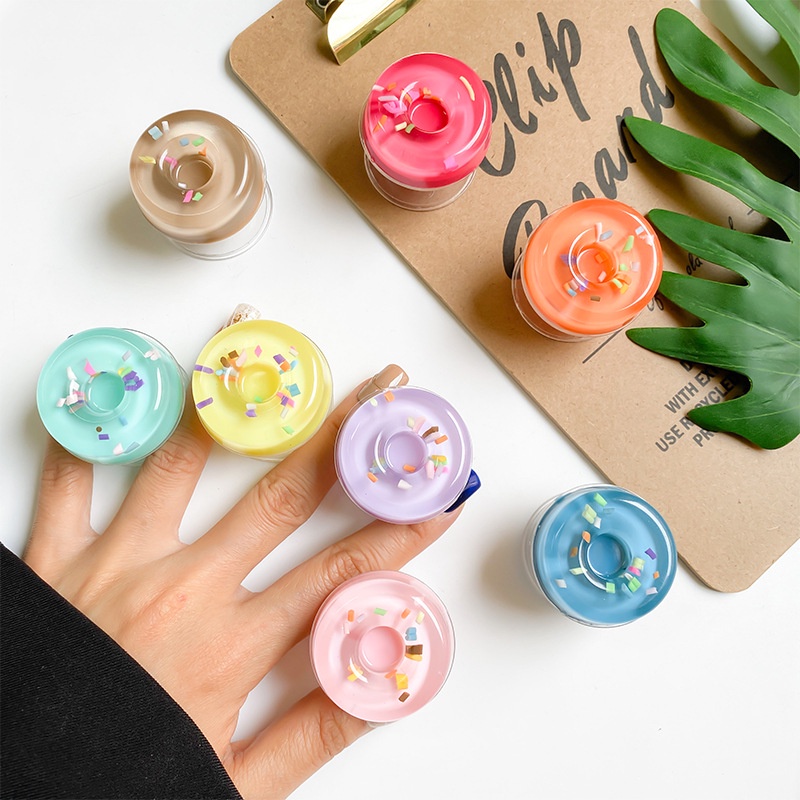 Giá Đỡ Điện Thoại Hình Bánh Donut Nhiều Màu Dễ Thương