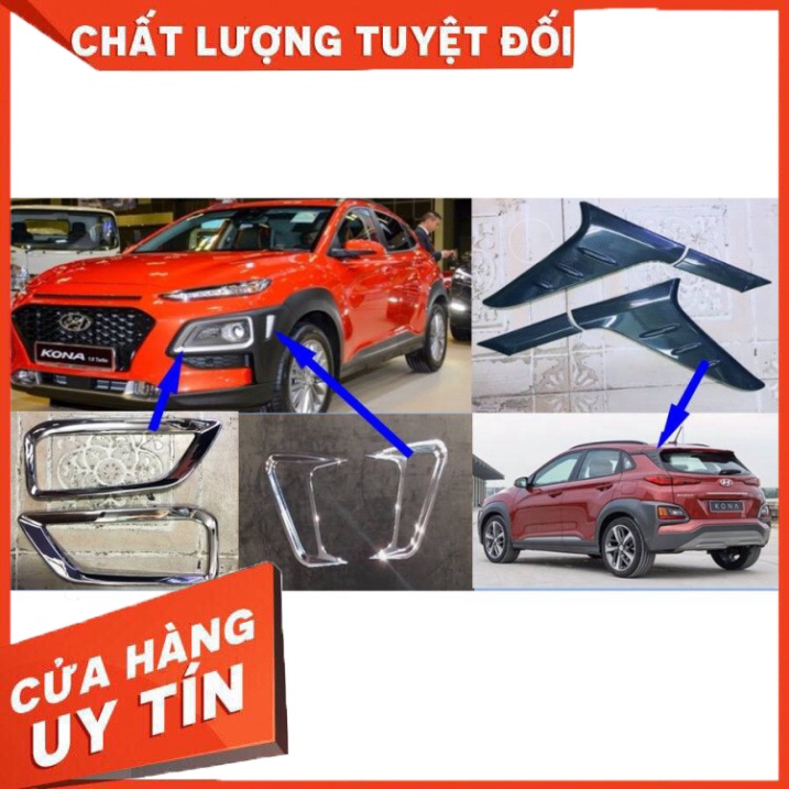 *Huyndai Kona* Ốp đèn gầm trước cao cấp cho xe huyndai kona Hàng Cao Cấp