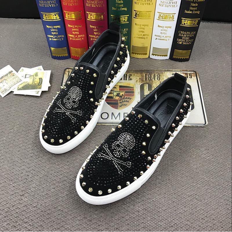 [SIÊU PHẨM] Giày slip on đính đá nam cao cấp cực ngầu và đẹp | BigBuy360 - bigbuy360.vn
