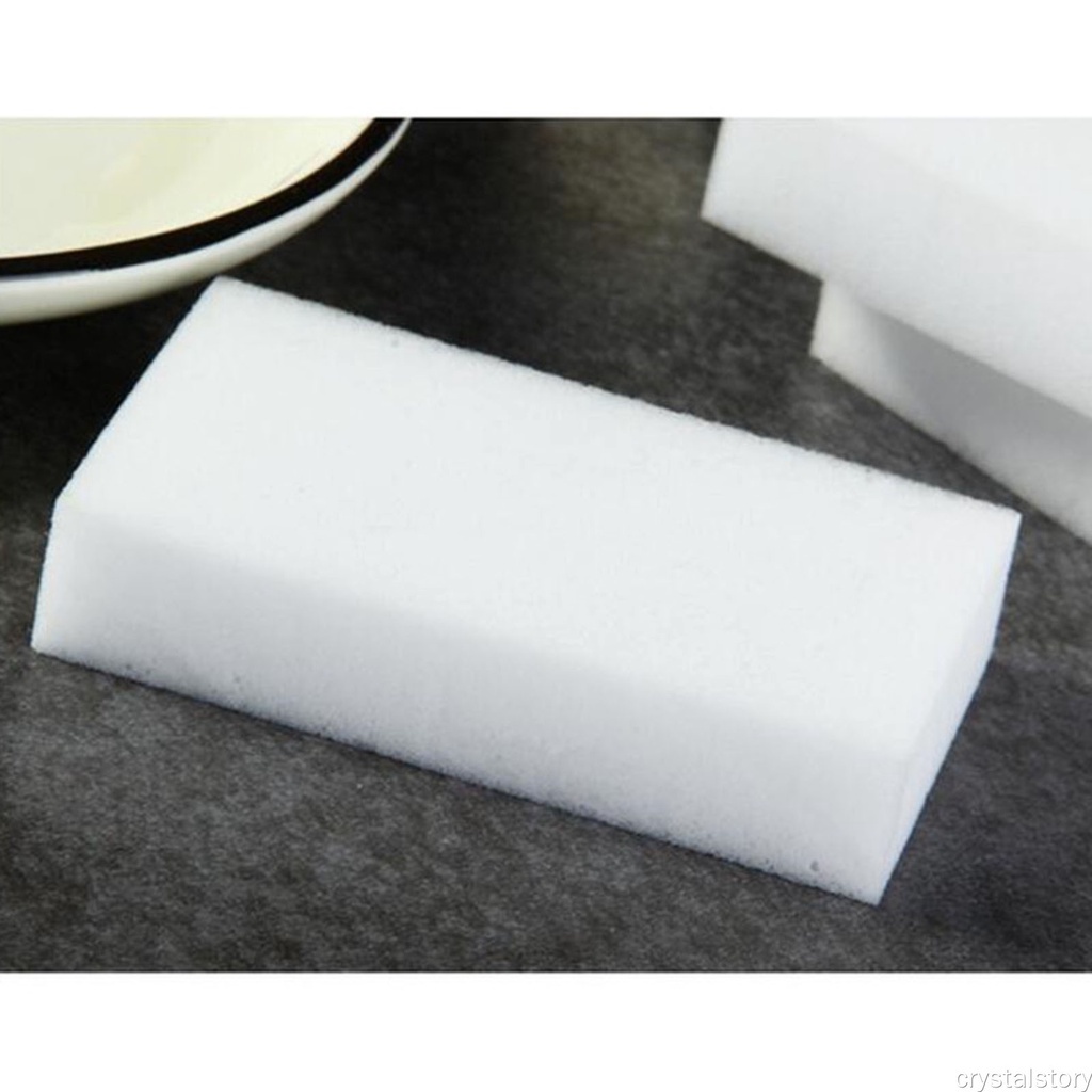 Set 200 Miếng Mút Xốp Melamine Thân Thiện Với Môi Trường Màu Trắng Dùng Để Lau Chùi Nhà Bếp / Phòng Tắm