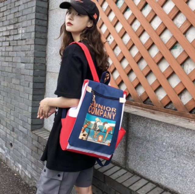 Balo backpack junior siêu cá tính - Cặp sách học sinh size lớn đẹp độc rẻ