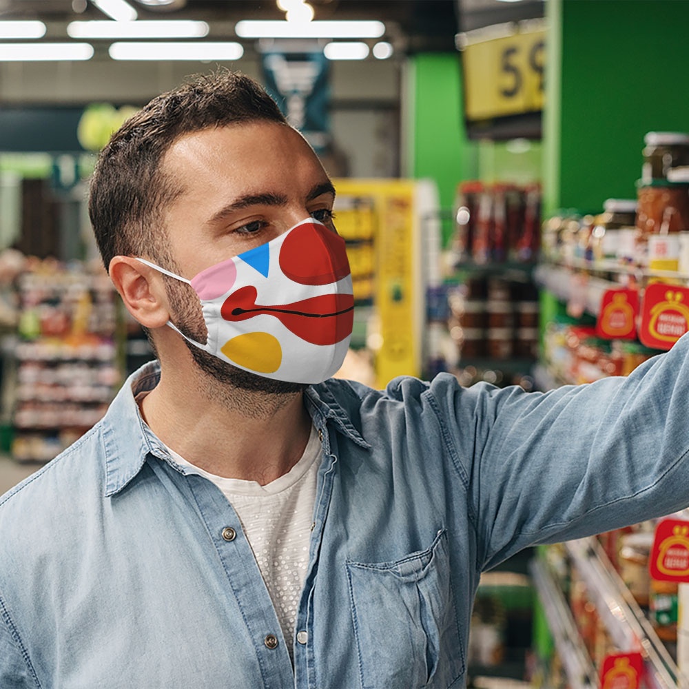 Khẩu trang vui nhộn cute đáng yêu hoạt hình trẻ em dễ thương Hình Vẽ DRAWN CARTWELL chất liệu vải mềm phòng ô nhiễm bảo