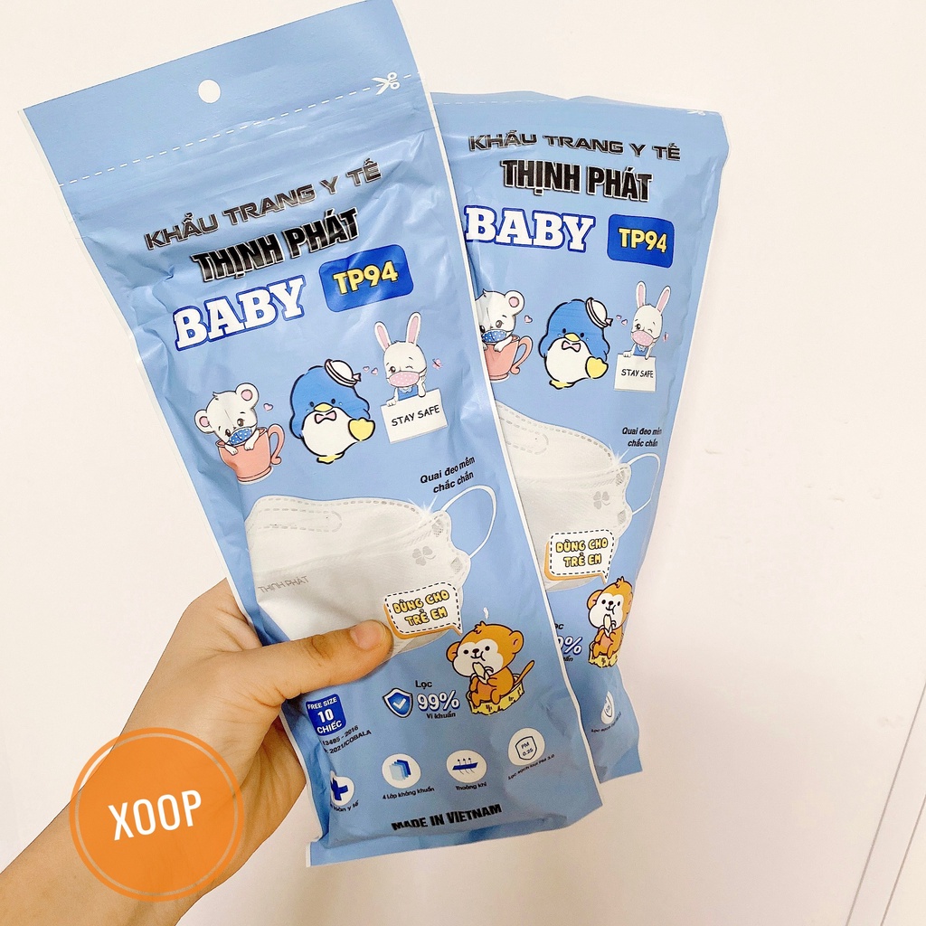 Khẩu Trang Y Tế Thịnh Phát Baby TP94 - Made In Việt Nam-[Sét 10 Chiếc] Shop Yến Shop Kidss(SP001823 ) | BigBuy360 - bigbuy360.vn