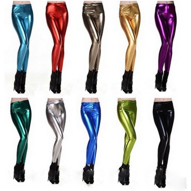 Quần legging da bóng thời trang punk cho nữ | BigBuy360 - bigbuy360.vn