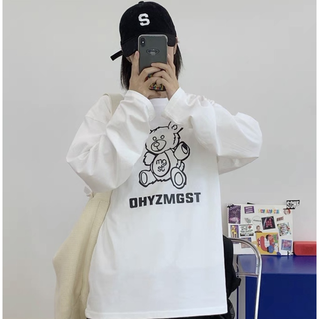 Áo thun tay dài form rộng NEKO.SG, Áo thun Streetwear Ulzzang SWT25