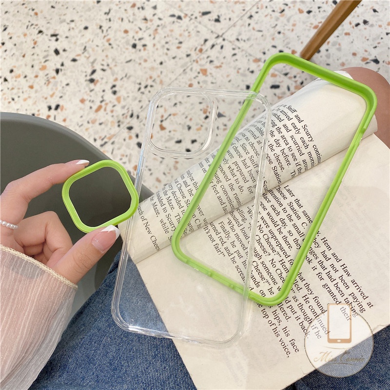 Ốp điện thoại silicone mềm trong suốt chống sốc màu kẹo 3 trong thích hợp cho iPhone 7 8 Plus 12 11 Pro Max XR XS Max X