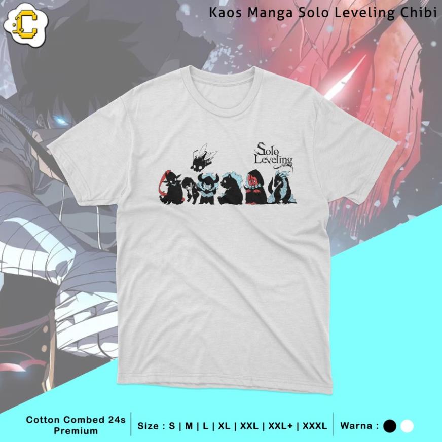 Áo phông Manga Solo Leveling Chibi ngắn tay cực ngầu giá tận xưởng