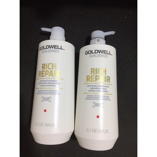 (Chính Hãng Giá Sỉ) Cặp Gội Xả Dành Cho Tóc Hư Tổn Goldwell Dualsenses Rich Repair 1000ml x 2