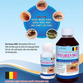 COMBO 2 Lọ Thuốc trị gián, muỗi PERGREEN 50EC 100ML