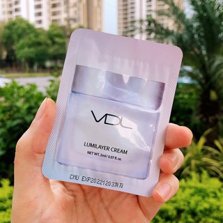 Gói kem ngày dưỡng trắng da, nâng tông tức thời thay kem trang điểm VDL 2ml