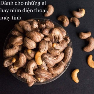 Hạt điều rang muối Bình Phước nguyên hạt có vỏ lụa (hộp 500gr)